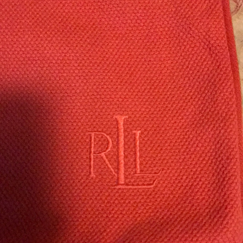 Lauren Ralph Lauren Coral logo embroidered pillow cover